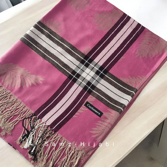 Pashmina Plaid Winter Hijab 2