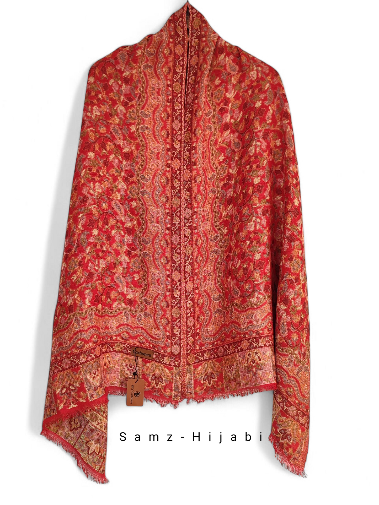 Khani Work Pashmina Stole Design 07