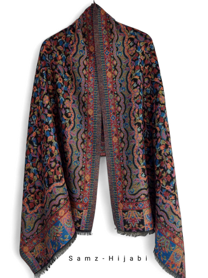 Khani Work Pashmina Stole Design 04