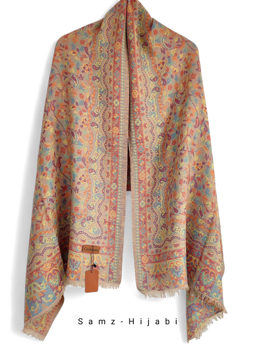 Khani Work Pashmina Stole Design 01