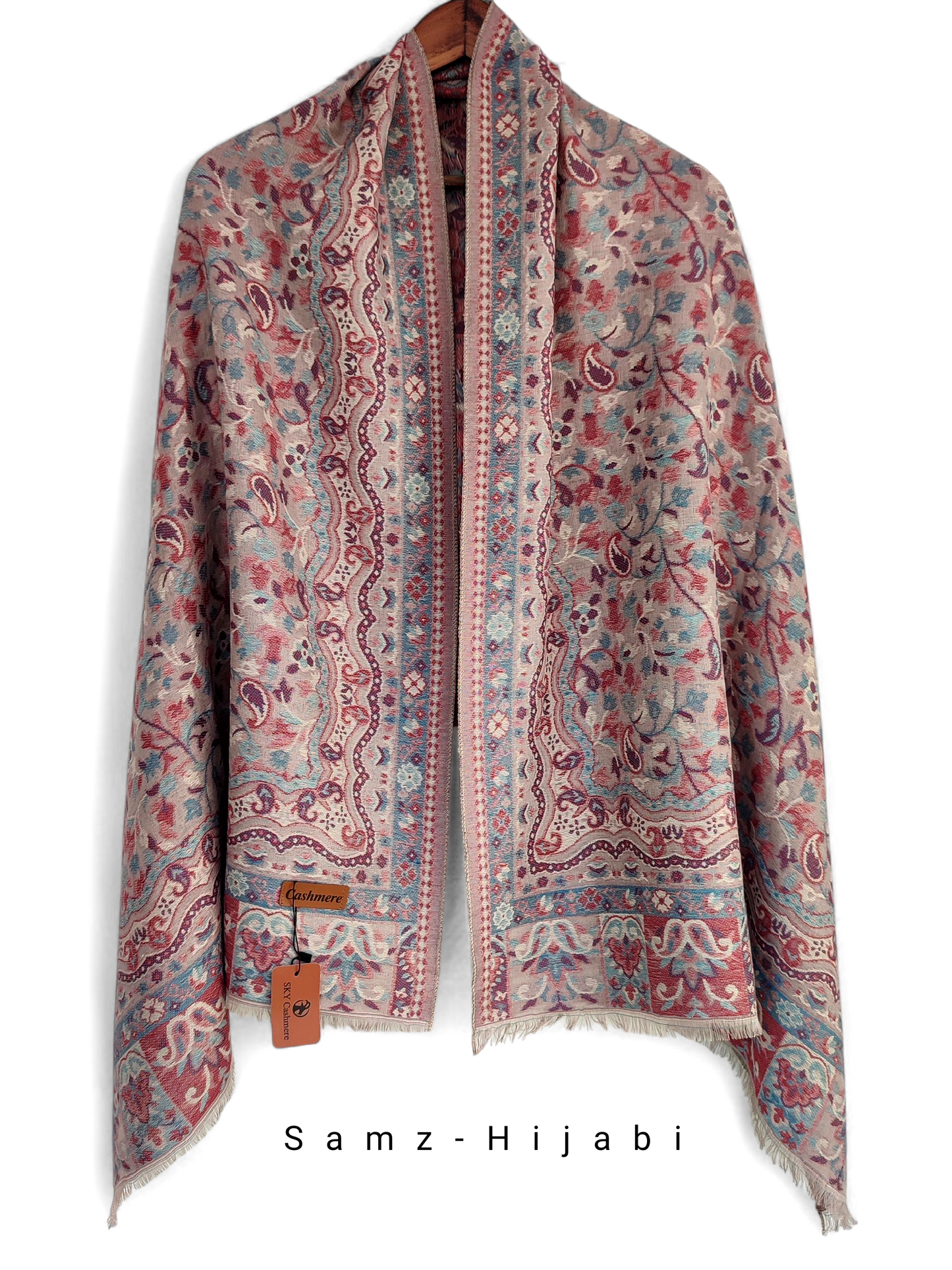 Khani Work Pashmina Stole Design 13