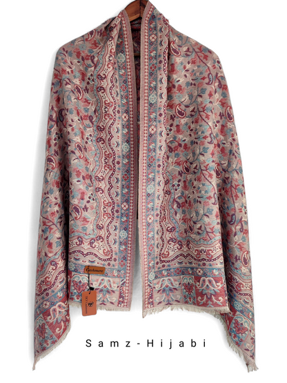 Khani Work Pashmina Stole Design 13