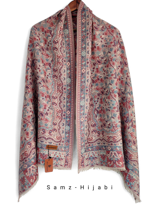 Khani Work Pashmina Stole Design 13