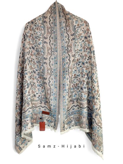 Khani Work Pashmina Stole Design 05