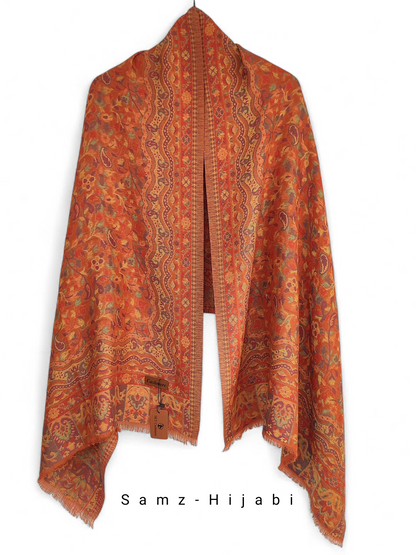 Khani Work Pashmina Stole Design 10