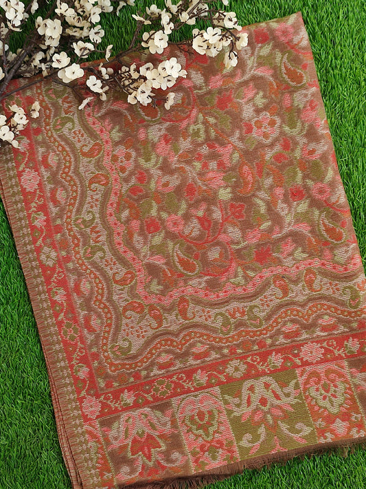 Khani Work Pashmina Stole Design 03