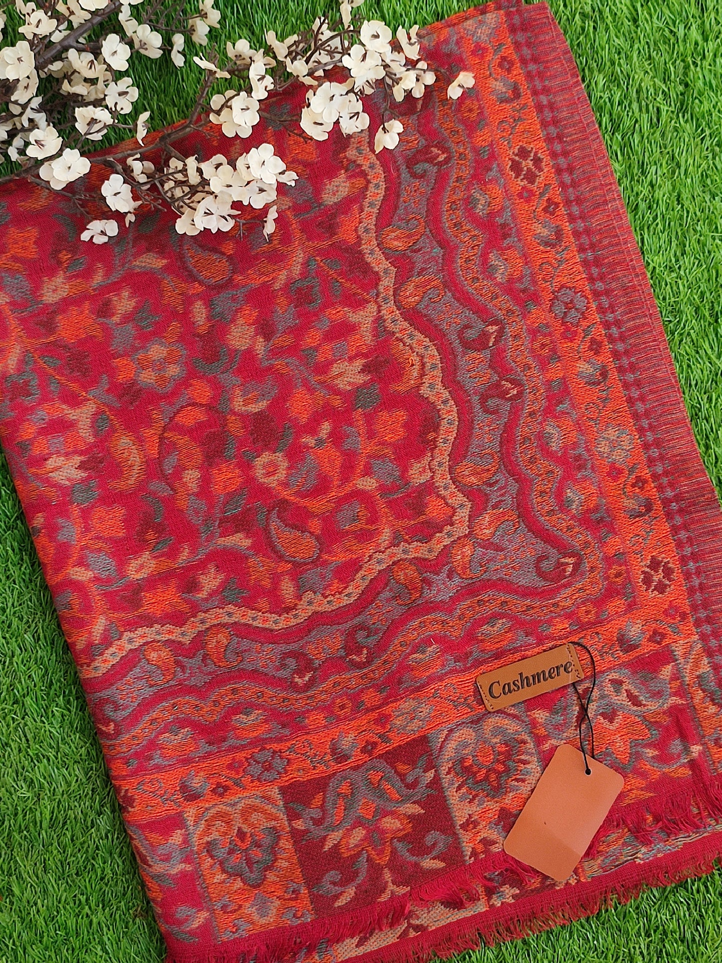 Khani Work Pashmina Stole Design 11