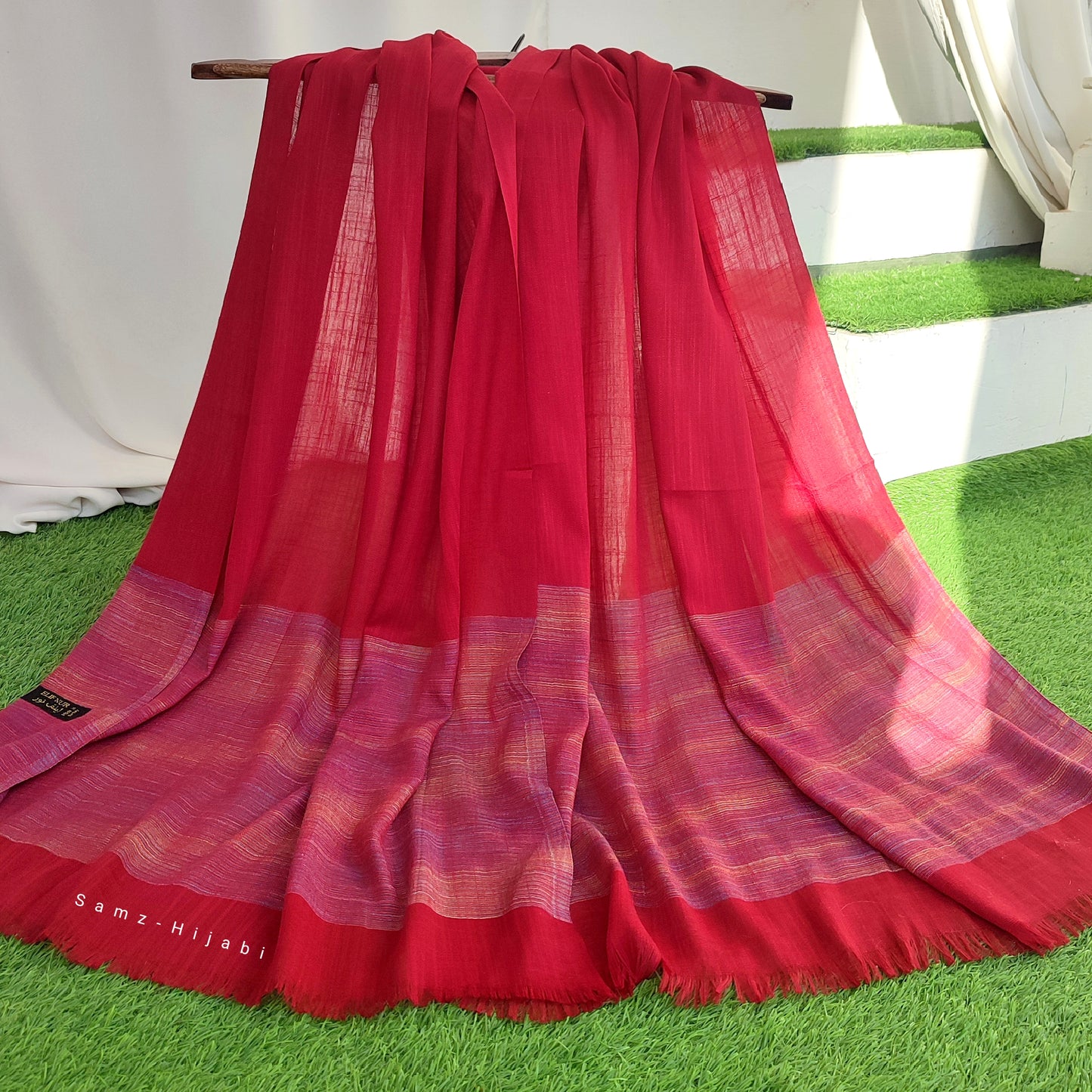 Turkish Thread Lawn Hijab Cherry Red