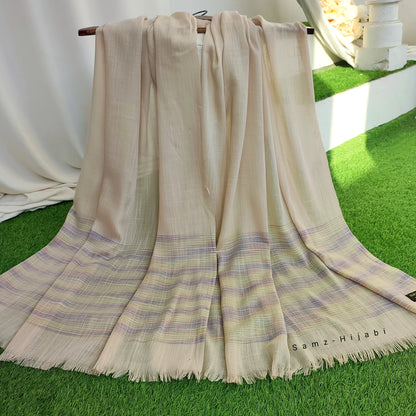 Turkish Thread Lawn Hijab Beige