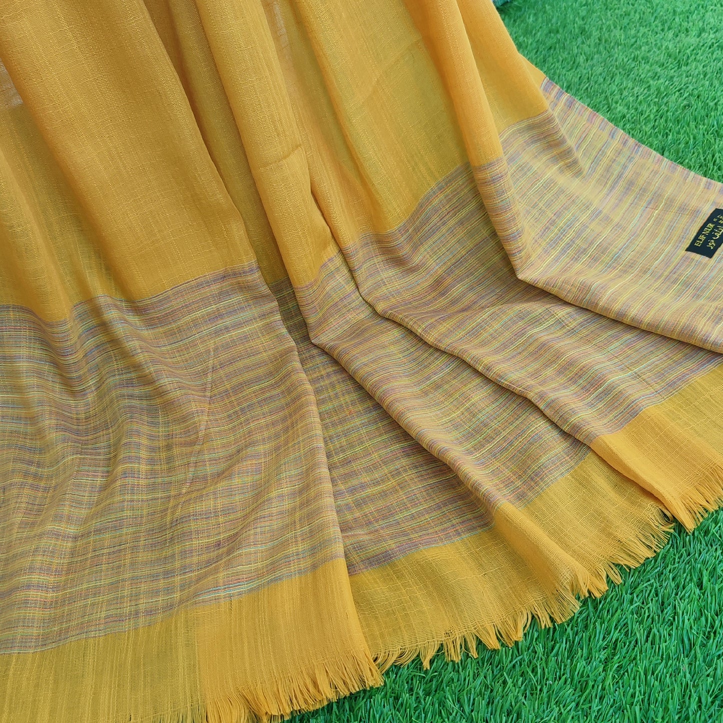 Turkish Thread Lawn Hijab Muatard