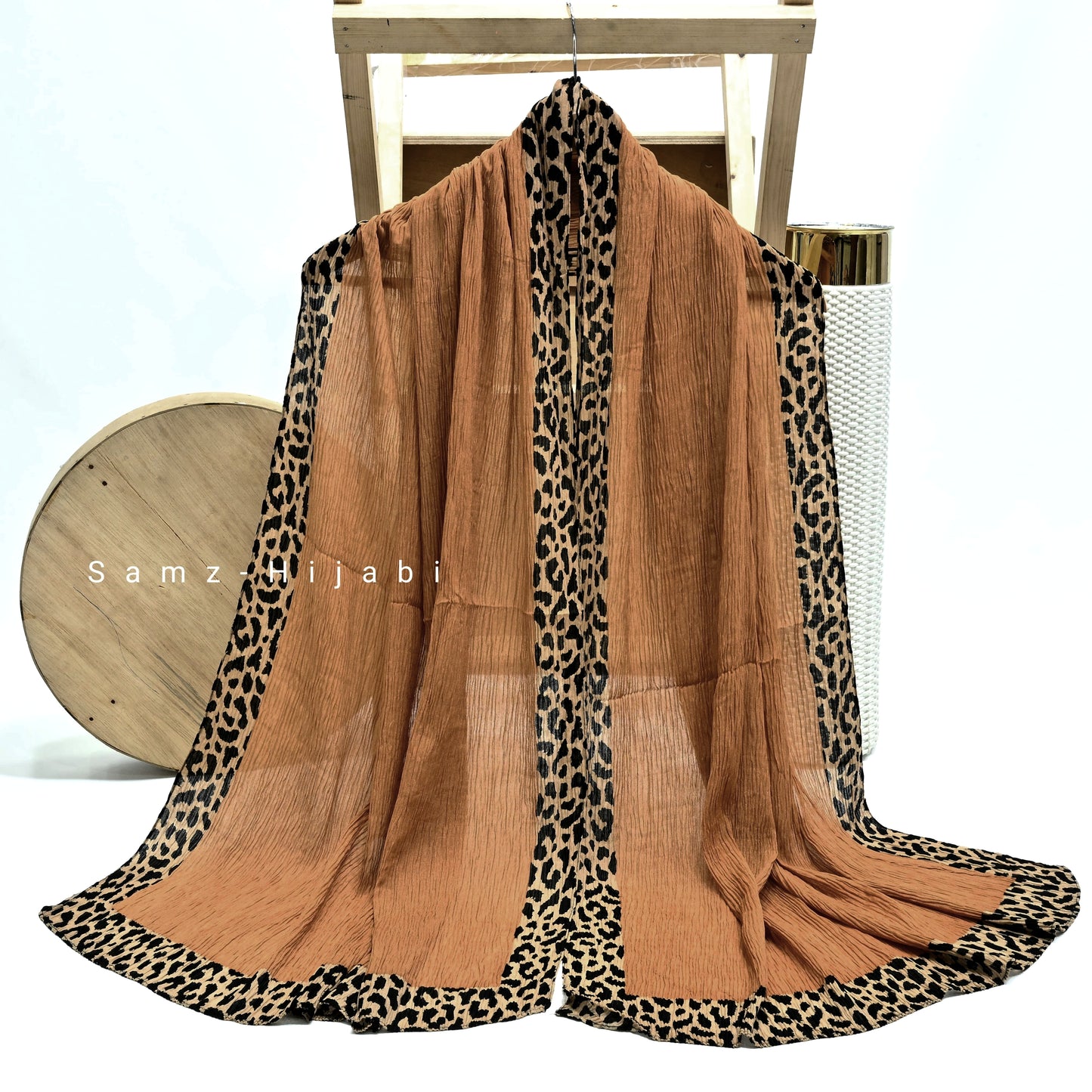 Cheetah - Crinkle Lawn Hijab Mustard