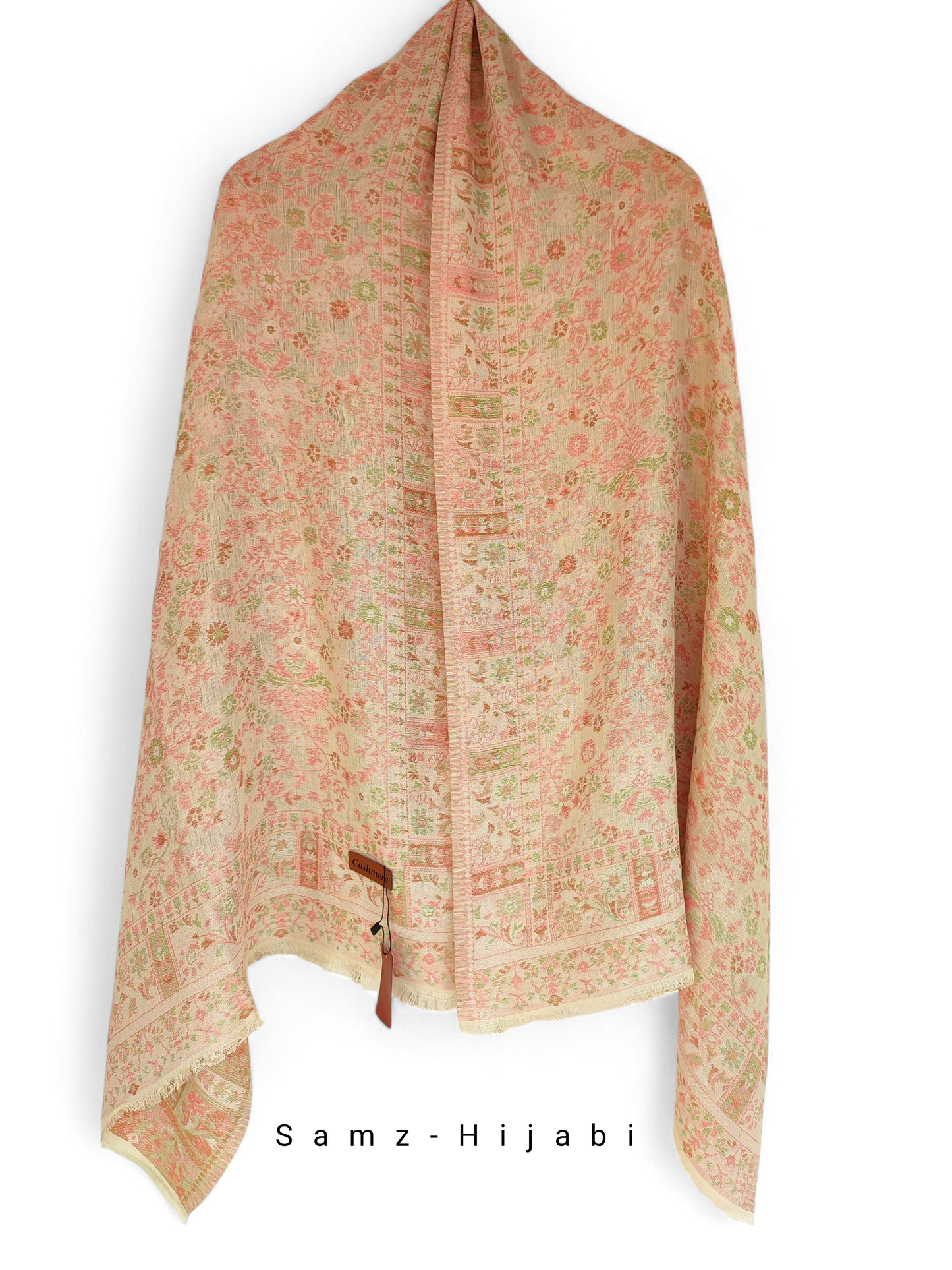 Khani Work Pashmina Vol (lll) Cream