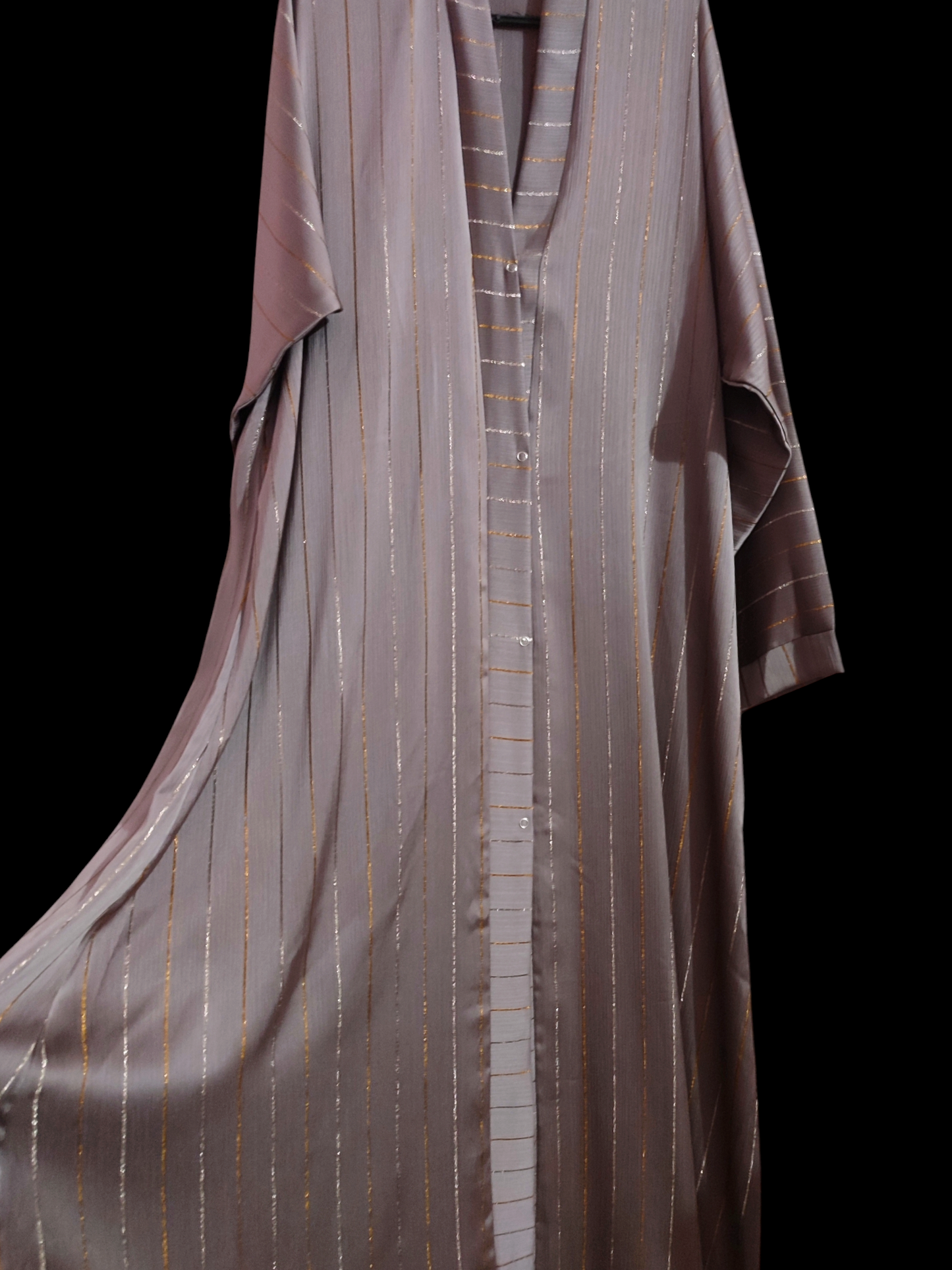 Lumina Shimmer Abaya (Peanut Pink)