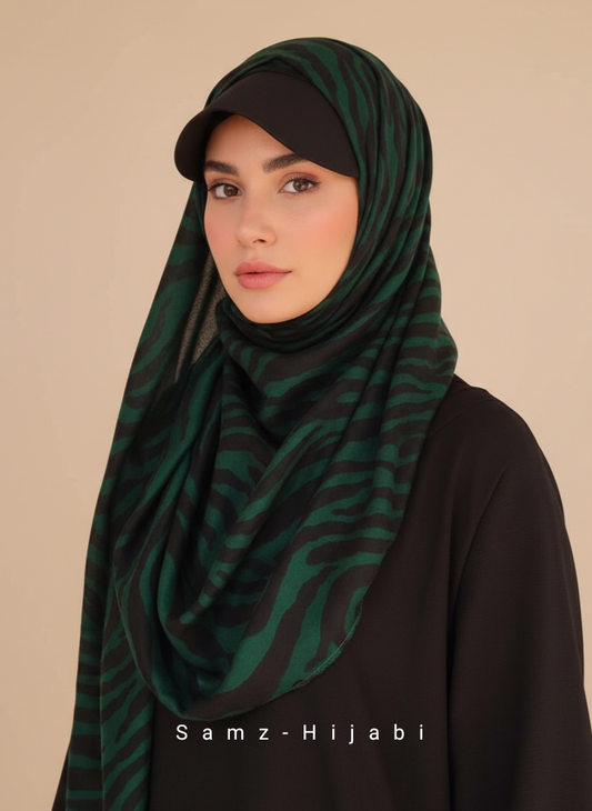 Sun Protection Instant hijab_ Green
