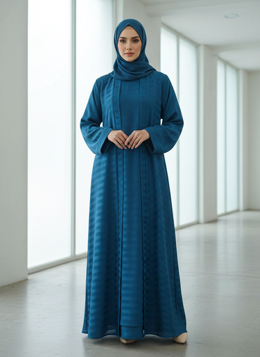 Grace Sleeky Abaya (BLUE)