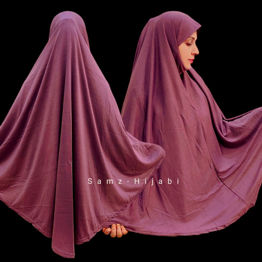 Jersey Khimar Makhna (Big Size) Tea Pink