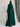 Majestic Tripal Frill Abaya (Dark Green)