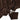 Organza Silk Stone Hijab Naqab- Chocolate Brown