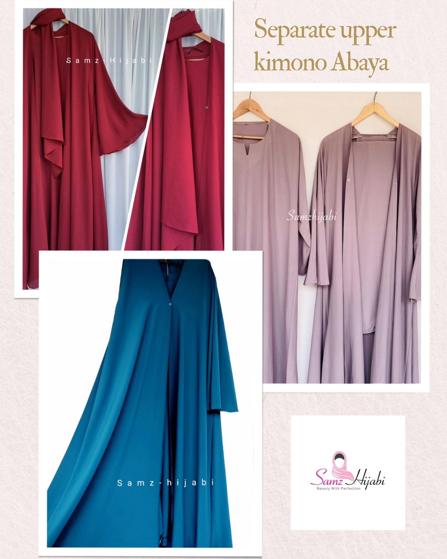 Separate Upper Kimono Abaya