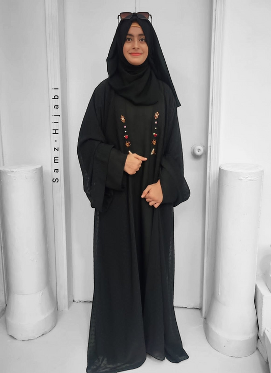 Gold Spider Stud Abaya