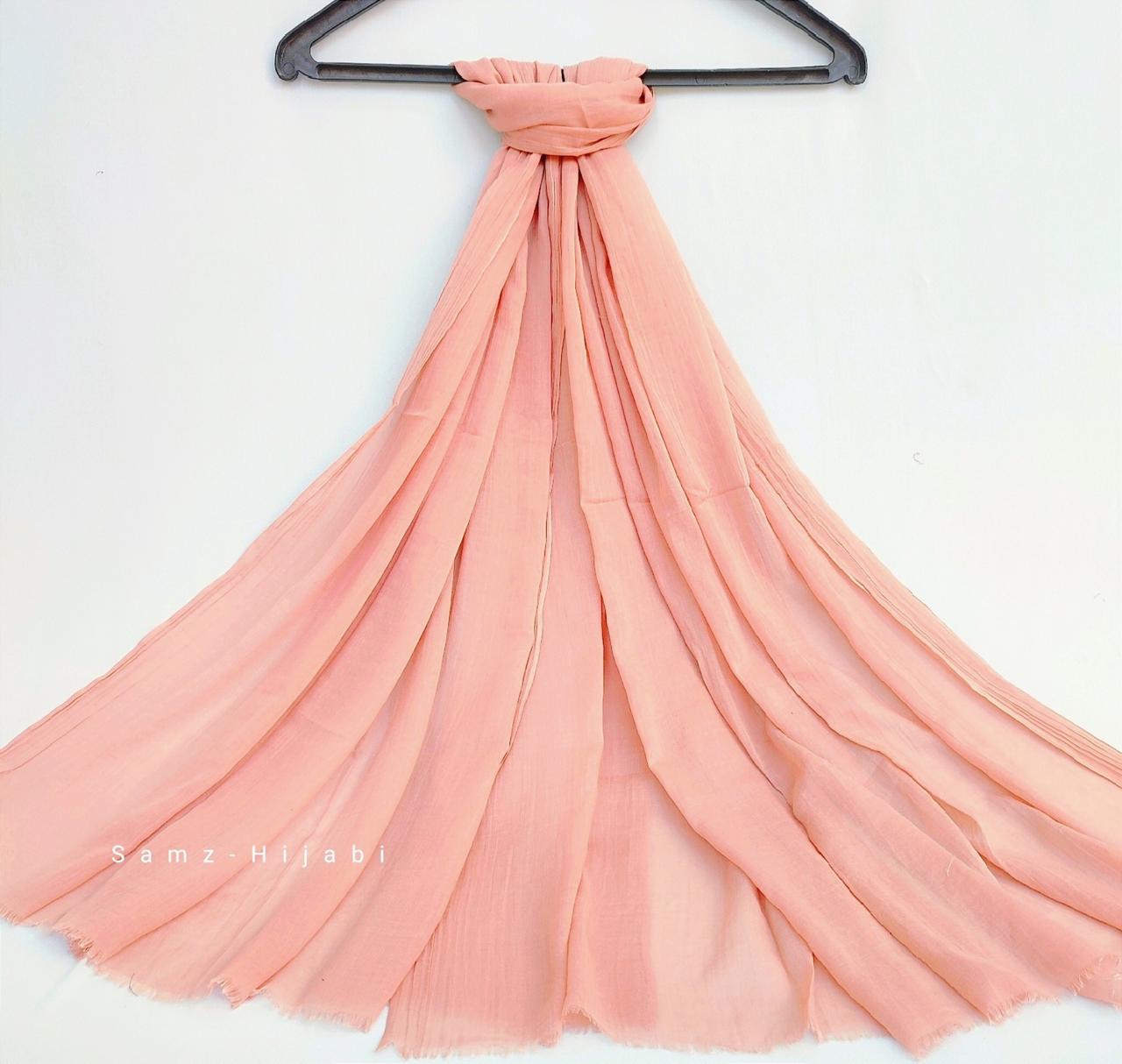 Turkish Lawn Hijab Light Peach