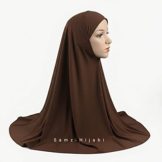 Kids Khimar Makhna (Choclate Brown)