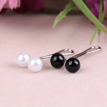 Plain Turkish Clip Pins-Black White