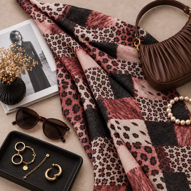 Leopards Patch Print Hijab (08)