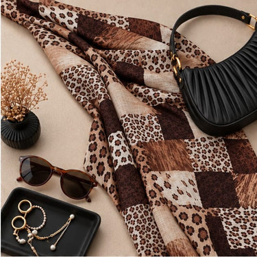 Leopards Patch Print Hijab (07)