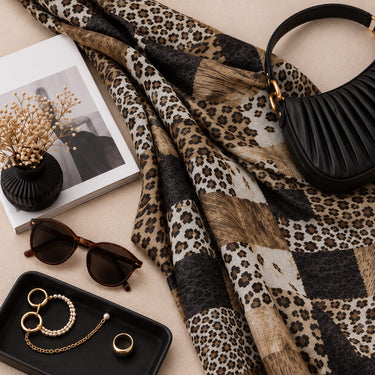 Leopards Patch Print Hijab (04)