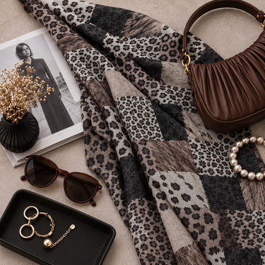 Leopards Patch Print Hijab (03)