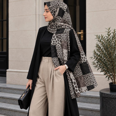 Leopards Patch Print Hijab (02)