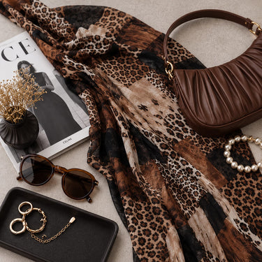 Leopards Patch Print Hijab (05)