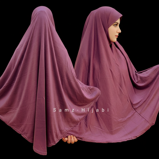 Jersey Khimar Makhna (Big Size) Tea Pink