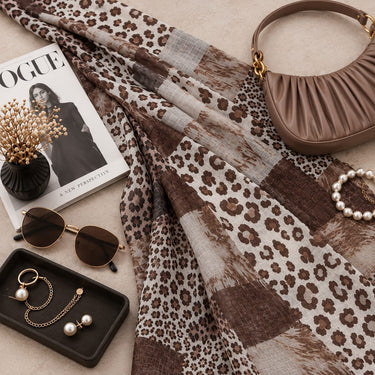Leopards Patch Print Hijab (12)