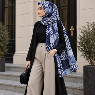 Leopards Patch Print Hijab (11)