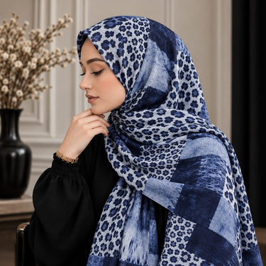 Leopards Patch Print Hijab (11)
