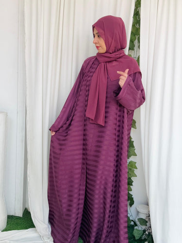 Grace Sleeky Abaya (PLUM)