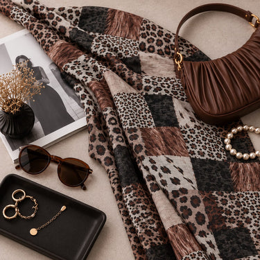 Leopards Patch Print Hijab (01)