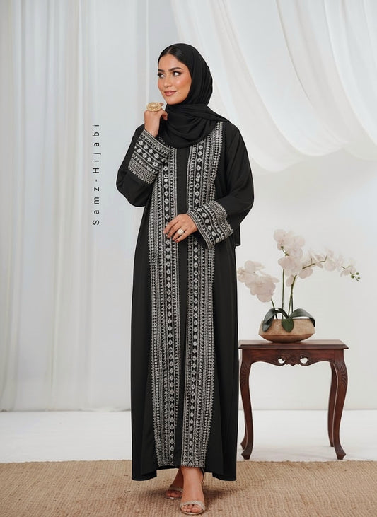 Trending Baloch Embroidery Abaya black