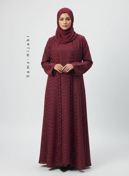 Grace Sleeky Abaya (MAROON)