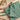 Malmal Glitter Lawn Hijab Naqab- Sage green