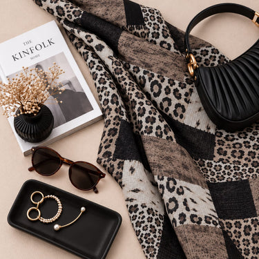 Leopards Patch Print Hijab (10)