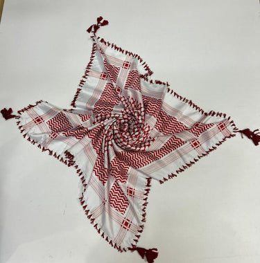 Palestine Keffiyeh Scarf — Unisex (Red)