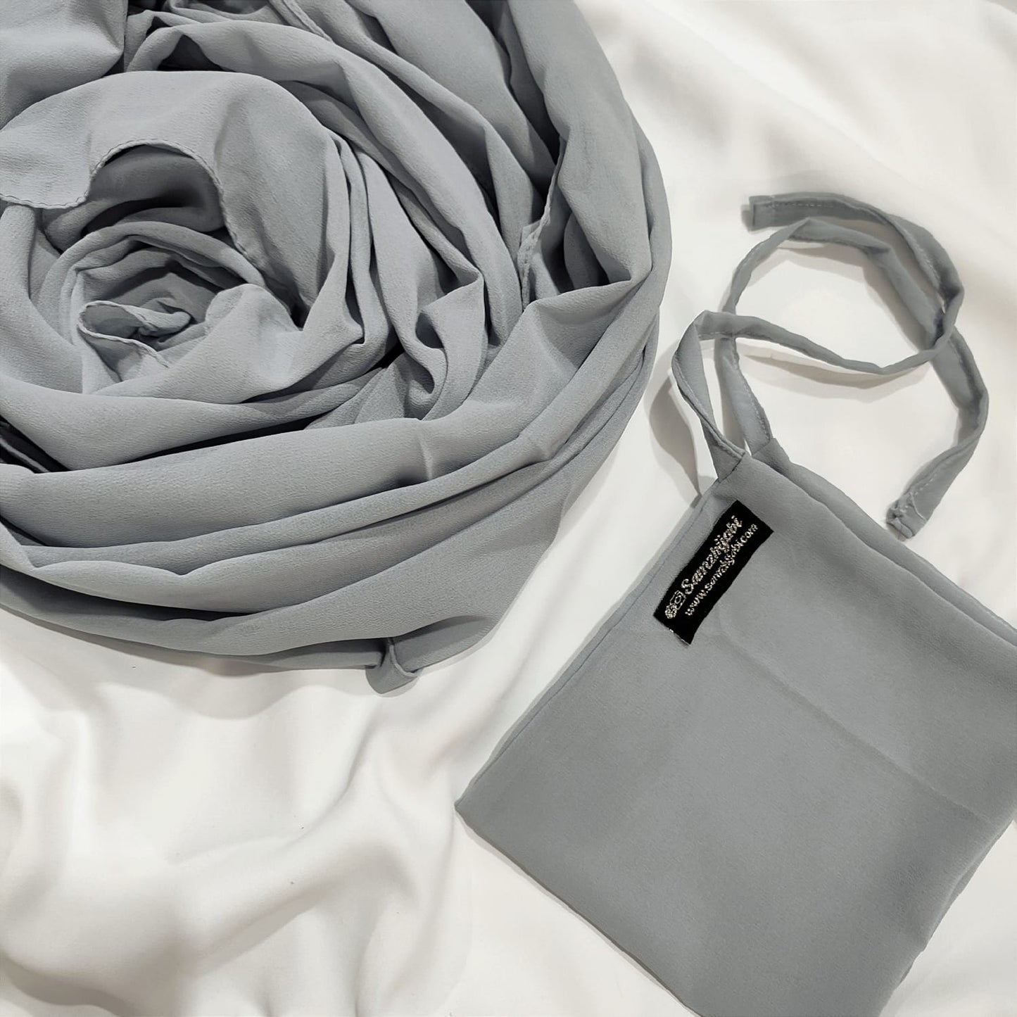 Hijab Naqab Set Ash Grey