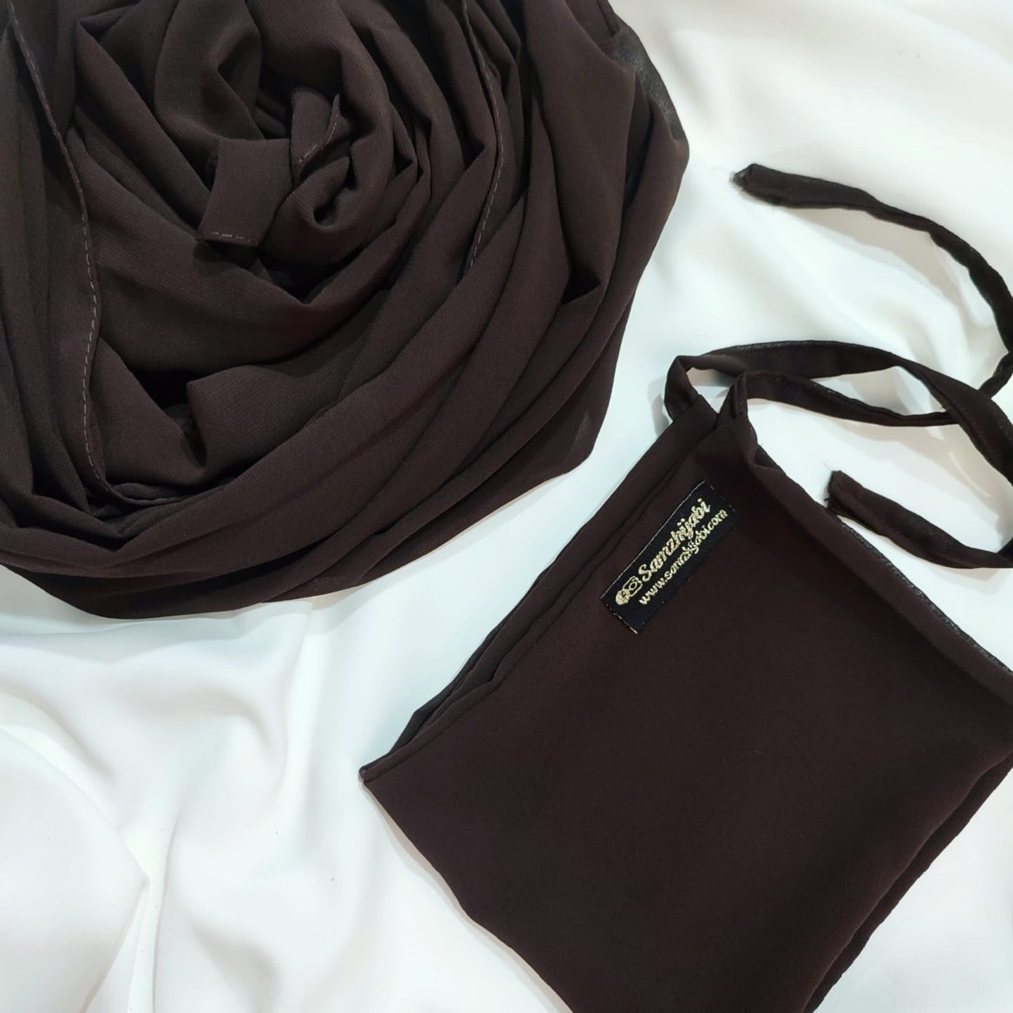 Hijab Naqab Set Chocolate Brown