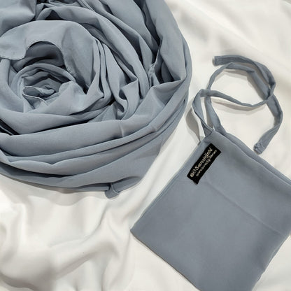 Hijab Naqab Set Gray