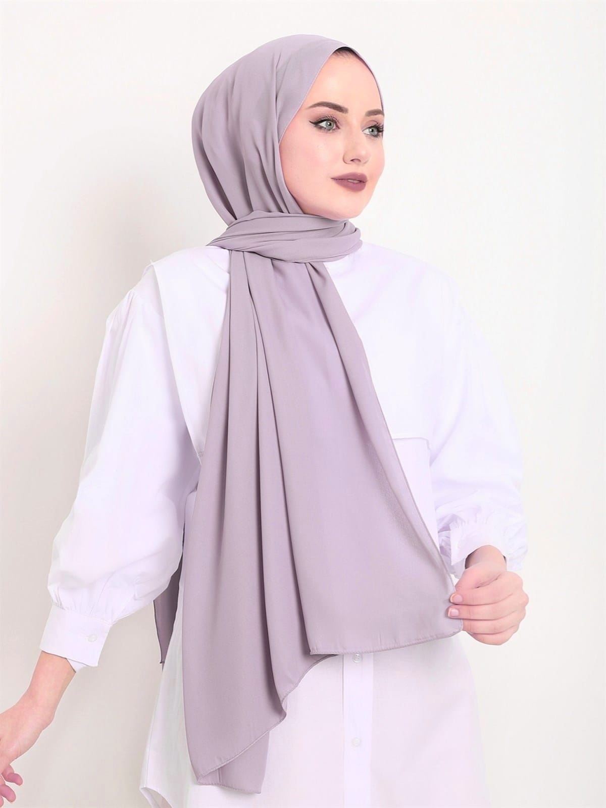 Chiffon Georgette Hijabs - Lilac