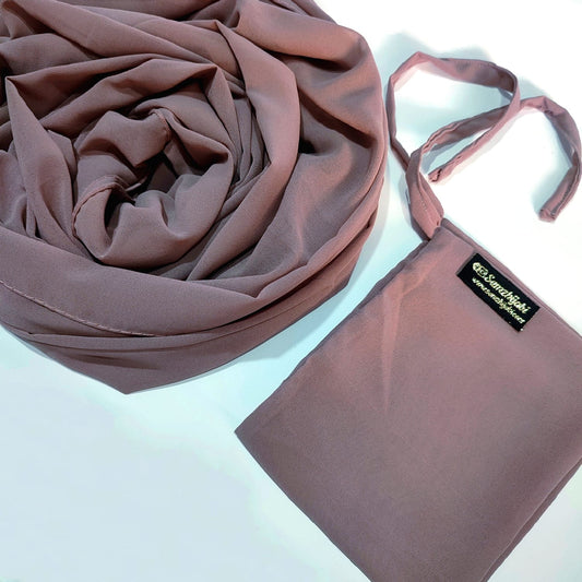 Hijab Naqab Set Mauve