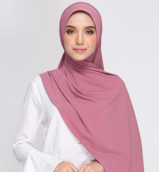 Chiffon Georgette Hijabs - Rosy Pink